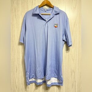 Peter Millar Houston Open Summer Comfort Performance Polo Blue Size L